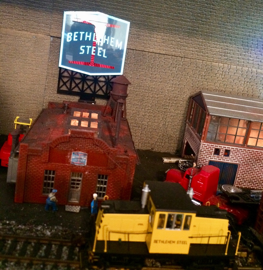 Bethlehem Steel model train layout